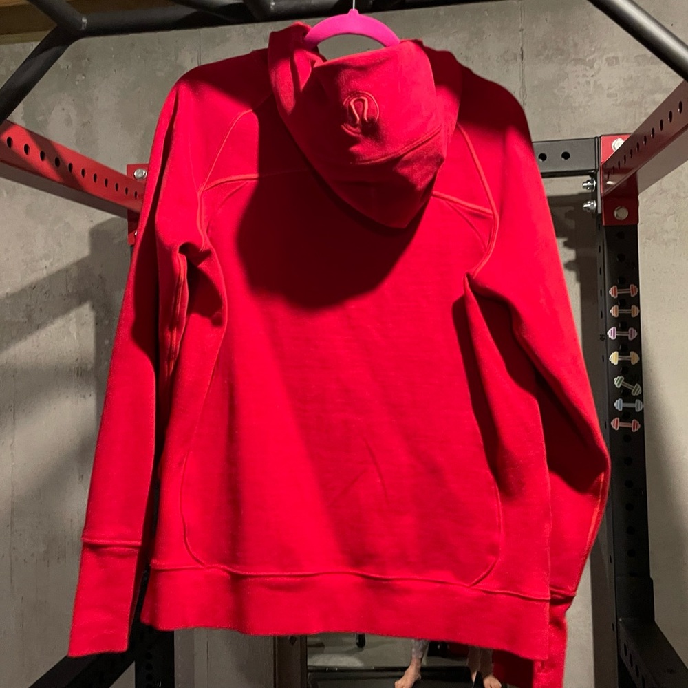 lululemon athletica Red Full-Zip Hooded Sweatshirt - Picture 5 of 5